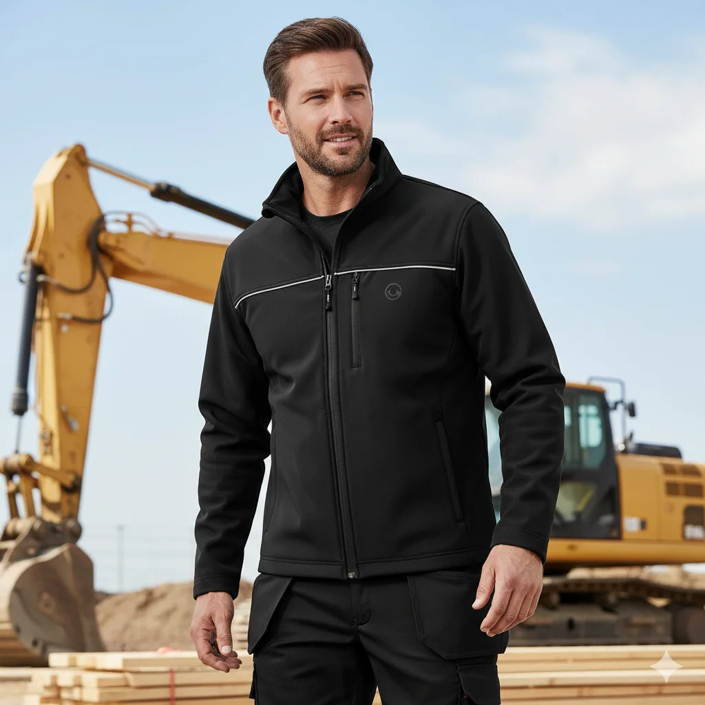 MEN’S WORK BASIC SOFTSHELL  JACKET